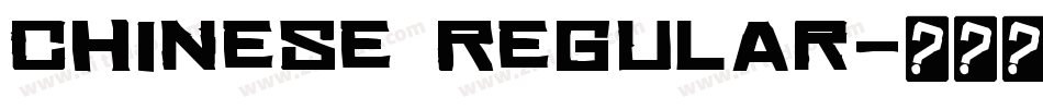 Chinese Regular字体转换